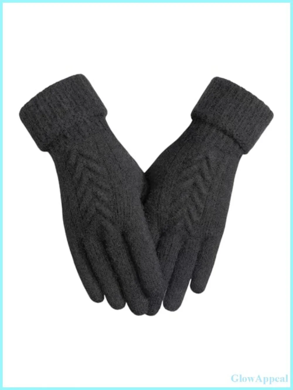 Women's Touch Screen Winter Gloves, Warm Knit Cold Weather Gloves
